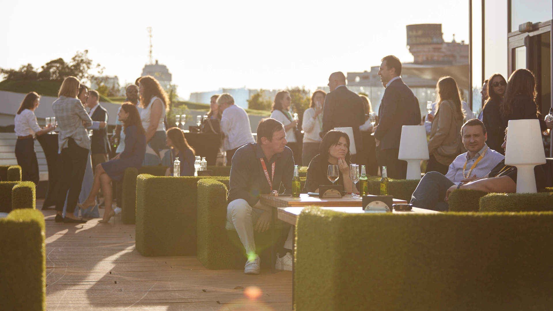 Digital Banking CEE Summit participants sharing a relaxed moment